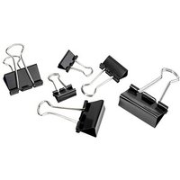 24 Gowi Foldbackklammern schwarz von Gowi