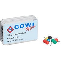 50 Gowi Pinnnadeln farbsortiert 50 Gowi Pinnnadeln farbsortiert von Gowi
