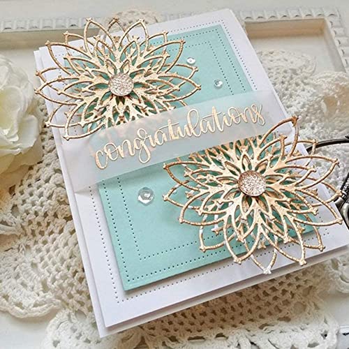 2 Stück Blumen-Stanzformen für Kartenherstellung, Blumen-Gänseblümchen-Stanzformen, Stanzschablonen für DIY, Scrapbooking, Fotoalbum, dekorative Prägepapier-Stanzformen für Kartenherstellung, vorlagen 2 Stück Blumen-Stanzformen für Kartenherstellung, Blumen-Gänseblümchen-Stanzformen, Stanzschablonen für DIY, Scrapbooking, Fotoalbum, dekorative Prägepapier-Stanzformen für Kartenherstellung, vorlagen von Gowxs