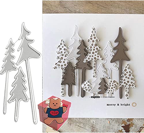 Gowxs 3 Stück Baum-Metall-Stanzformen, 3 Stück Baum-Metallschablonen, Dekoration, Prägeschablonen für DIY, Scrapbooking, Album, dekorative Prägen, Papier-Stanzformen, Kartenherstellung Gowxs 3 Stück Baum-Metall-Stanzformen, 3 Stück Baum-Metallschablonen, Dekoration, Prägeschablonen für DIY, Scrapbooking, Album, dekorative Prägen, Papier-Stanzformen, Kartenherstellung von Gowxs