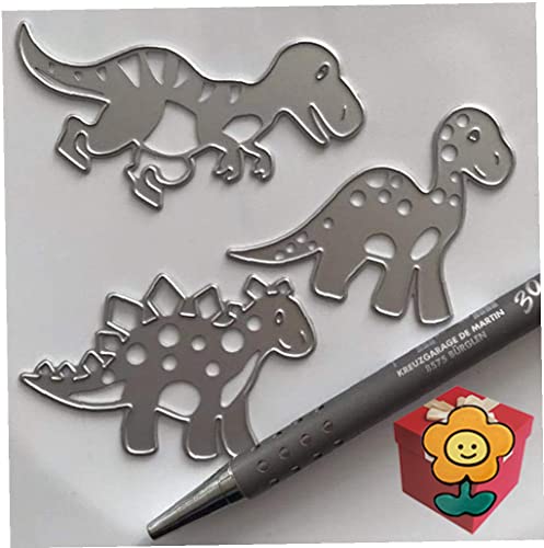 3 x Dinosaurier-Metall-Stanzformen, 3 x Dinosaurier-Metallschablonen, Dekoration, Prägeschablonen für DIY, Scrapbooking, Album, dekorative Prägen, Papierschablonen, Kartenherstellung 3 x Dinosaurier-Metall-Stanzformen, 3 x Dinosaurier-Metallschablonen, Dekoration, Prägeschablonen für DIY, Scrapbooking, Album, dekorative Prägen, Papierschablonen, Kartenherstellung von Gowxs