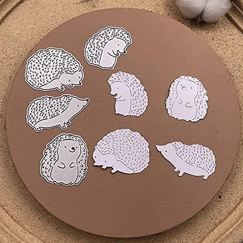 Gowxs 4 Stück Igel-Stanzformen für die Kartenherstellung, Stanzschablonen für DIY, Scrapbooking, Fotoalbum, dekorative Prägepapier-Stanzformen für Kartenherstellung, Vorlagen Gowxs 4 Stück Igel-Stanzformen für die Kartenherstellung, Stanzschablonen für DIY, Scrapbooking, Fotoalbum, dekorative Prägepapier-Stanzformen für Kartenherstellung, Vorlagen von Gowxs