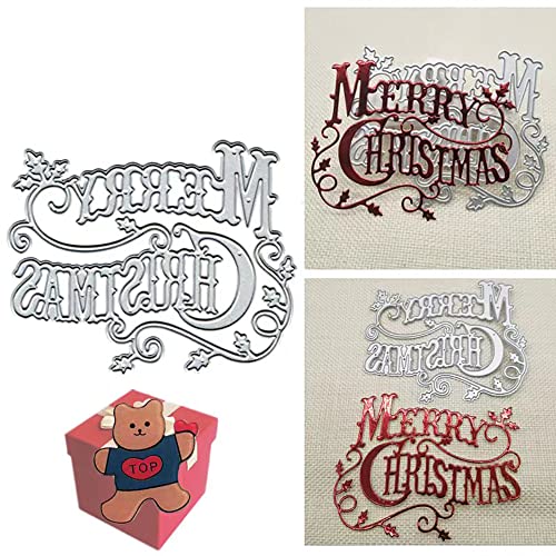 AOOL Frohe Weihnachten Stechpalmenblätter Stanzformen Party Festival Einladungskarte Stanzformen Schablonen für DIY Scrapbooking Fotoalbum Dekorative Prägepapier Stanzformen Karte AOOL Frohe Weihnachten Stechpalmenblätter Stanzformen Party Festival Einladungskarte Stanzformen Schablonen für DIY Scrapbooking Fotoalbum Dekorative Prägepapier Stanzformen Karte von Gowxs