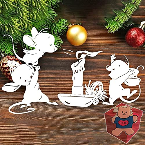Stanzform zur Kartengestaltung, Cartoonmaus-Stanzformen, Schablonen für DIY-Scrapbooking, Fotoalbum, dekorative Prägepapier-Stanzschablonen zur Kartengestaltung, als Vorlage und niedliche Brosche Stanzform zur Kartengestaltung, Cartoonmaus-Stanzformen, Schablonen für DIY-Scrapbooking, Fotoalbum, dekorative Prägepapier-Stanzschablonen zur Kartengestaltung, als Vorlage und niedliche Brosche von Gowxs