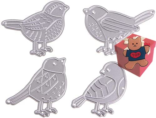 Gowxs 4 x Vogel-Stanzformen für Kartenherstellung, 4 x Vogel-Stanzformen, Schablonen für Bastelarbeiten, Scrapbooking, Fotoalbum, dekorative Prägepapier-Stanzformen für Kartengestaltung, vorgestanzt Gowxs 4 x Vogel-Stanzformen für Kartenherstellung, 4 x Vogel-Stanzformen, Schablonen für Bastelarbeiten, Scrapbooking, Fotoalbum, dekorative Prägepapier-Stanzformen für Kartengestaltung, vorgestanzt von Gowxs