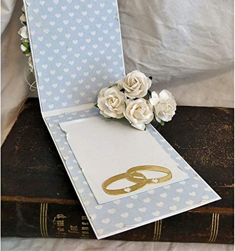 Gowxs Ring-Stanzformen für die Kartenherstellung ŒRing-Stanzformen SchnittschablEinsn für DIY Scrapbooking Fotoalbum Dekorative Prägepapierstanzformen für die Kartenherstellung mit Vorlage + niedliche von Gowxs