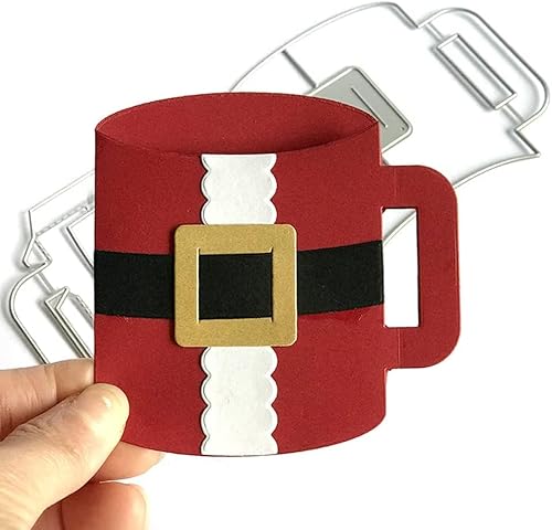 Gowxs Weihnachts-Becher-Stanzschablonen für Kartengestaltung, Stanzformen, Schablonen für Basteln, Scrapbooking, Fotoalbum, dekorative Prägepapier-Stanzformen für Kartengestaltung, Vorlagen Gowxs Weihnachts-Becher-Stanzschablonen für Kartengestaltung, Stanzformen, Schablonen für Basteln, Scrapbooking, Fotoalbum, dekorative Prägepapier-Stanzformen für Kartengestaltung, Vorlagen von Gowxs