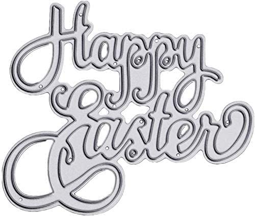 Happy Easter Haseneier Stanzformen für Kartenherstellung, Stanzschablonen für DIY, Scrapbooking, Fotoalbum, dekorative Prägepapier-Stanzformen für Kartenherstellung, Vorlage Happy Easter Haseneier Stanzformen für Kartenherstellung, Stanzschablonen für DIY, Scrapbooking, Fotoalbum, dekorative Prägepapier-Stanzformen für Kartenherstellung, Vorlage von Gowxs
