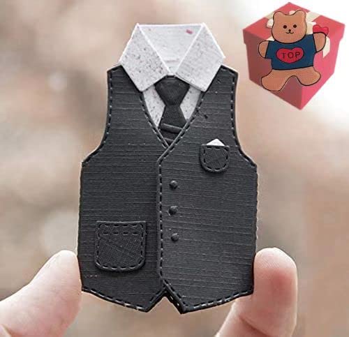 Herrenkleidung-Stanzschablonen, Weste-, Krawatten-Stanzformen, Stanzformen für Basteln, Scrapbooking, Fotoalbum, dekorative Prägepapier-Stanzformen für Kartenherstellung, Vorlagen Herrenkleidung-Stanzschablonen, Weste-, Krawatten-Stanzformen, Stanzformen für Basteln, Scrapbooking, Fotoalbum, dekorative Prägepapier-Stanzformen für Kartenherstellung, Vorlagen von Gowxs