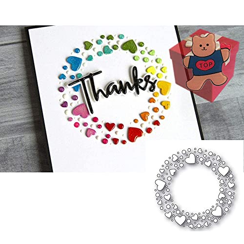 Herz-Kreis-Stanzformen für Kartenherstellung, Herz-Kreis, Stanzschablonen für DIY, Scrapbooking, Fotoalbum, dekorative Prägepapier Herz-Kreis-Stanzformen für Kartenherstellung, Herz-Kreis, Stanzschablonen für DIY, Scrapbooking, Fotoalbum, dekorative Prägepapier von Gowxs