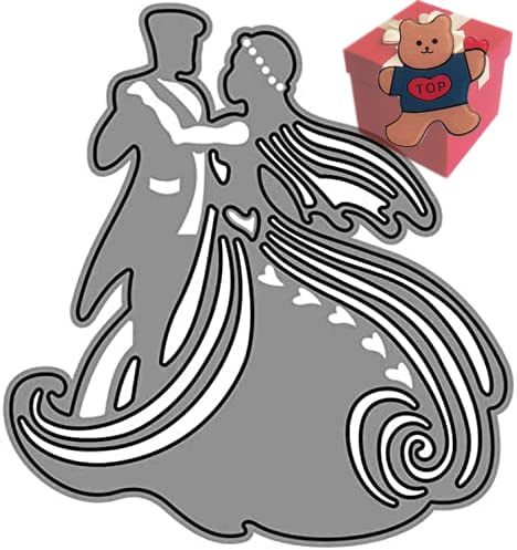 Hochzeits-Stanzformen für Brautpaar zur Kartenherstellung, Hochzeitspaar, Stanzschablonen für Bastelarbeiten, Scrapbooking, Fotoalbum Hochzeits-Stanzformen für Brautpaar zur Kartenherstellung, Hochzeitspaar, Stanzschablonen für Bastelarbeiten, Scrapbooking, Fotoalbum von Gowxs