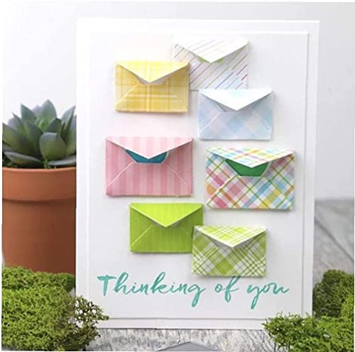 Post-Stanzformen für Kartenherstellung, Stanzschablonen für Bastelarbeiten, Scrapbooking, Fotoalbum, dekorative Prägepapier-Stanzformen für Kartenherstellung, Vorlage + niedliche Brosche Post-Stanzformen für Kartenherstellung, Stanzschablonen für Bastelarbeiten, Scrapbooking, Fotoalbum, dekorative Prägepapier-Stanzformen für Kartenherstellung, Vorlage + niedliche Brosche von Gowxs