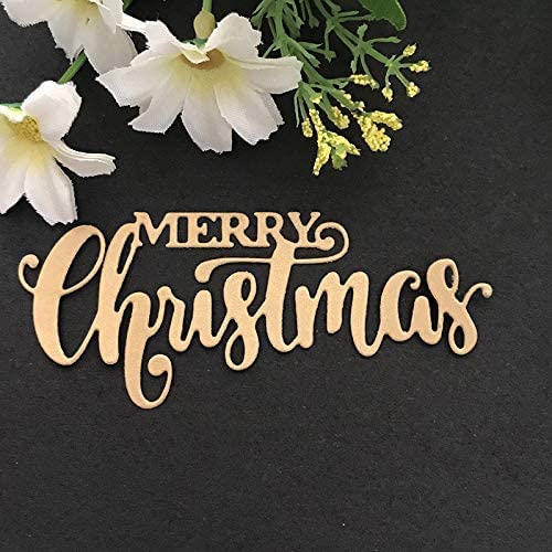 Merry Christmas Stanzformen für Kartenherstellung, Winter-Wort-Stanzformen, Schablonen für DIY, Scrapbooking, Fotoalbum, dekorative Prägepapier-Stanzformen für Kartenherstellung, vorlage Merry Christmas Stanzformen für Kartenherstellung, Winter-Wort-Stanzformen, Schablonen für DIY, Scrapbooking, Fotoalbum, dekorative Prägepapier-Stanzformen für Kartenherstellung, vorlage von Gowxs