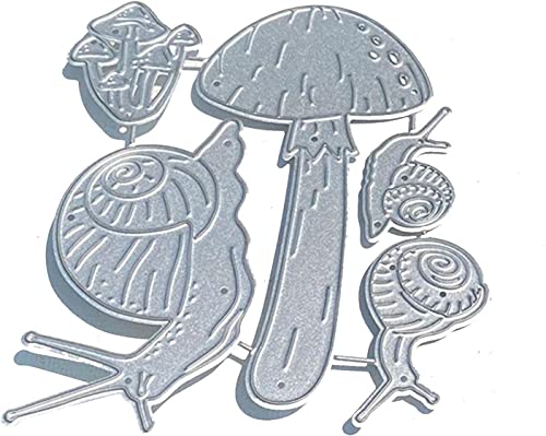 Gowxs Schnecken und Pilz-Stanzformen für Kartenherstellung, DIY Scrapbooking, Fotoalbum - Dekorative Prägepapier-Schablone, Vorlage + Niedliche Brosche Gowxs Schnecken und Pilz-Stanzformen für Kartenherstellung, DIY Scrapbooking, Fotoalbum - Dekorative Prägepapier-Schablone, Vorlage + Niedliche Brosche von Gowxs