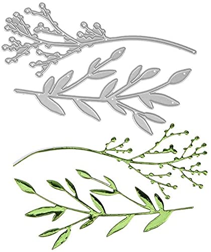 Gowxs Metall-Stanzschablone, Zweig-Schablone, Dekoration, Prägeschablonen für Bastelarbeiten, Scrapbooking, Alben, dekorative Prägepapier-Stanzformen, Kartenherstellung Gowxs Metall-Stanzschablone, Zweig-Schablone, Dekoration, Prägeschablonen für Bastelarbeiten, Scrapbooking, Alben, dekorative Prägepapier-Stanzformen, Kartenherstellung von Gowxs