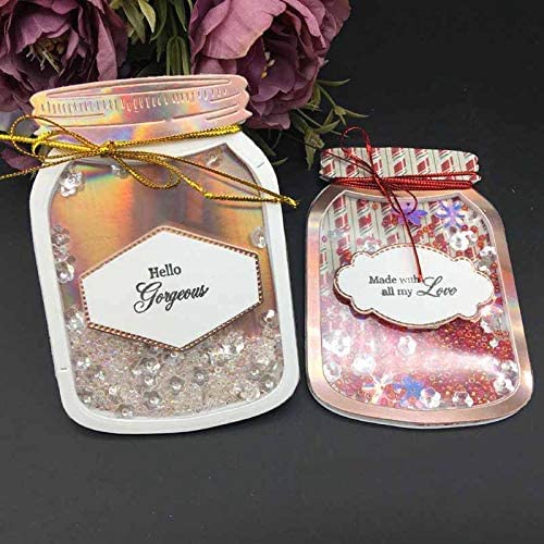 Gowxs Stanzformen für Süßigkeitenglas, Scrapbooking, Fotoalbum, dekorative Prägepapier-Stanzformen, Vorlage von Gowxs