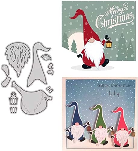 Stanzformen mit langem Hut, Weihnachtsmann, für Kartenherstellung, Weihnachtsmann, Stanzschablonen für DIY, Scrapbooking, Fotoalbum von Gowxs