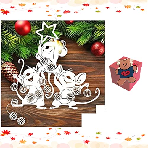 Stanzformen zur Kartengestaltung, Tier, Maus, Metall-Stanzformen Liebe, Maus-Schleifen-Stanzformen, Schablonen für DIY Scrapbooking, FotoalbumPrägepapier-Stanzschablonen zur Kartengestaltung, 3 Stück Stanzformen zur Kartengestaltung, Tier, Maus, Metall-Stanzformen Liebe, Maus-Schleifen-Stanzformen, Schablonen für DIY Scrapbooking, FotoalbumPrägepapier-Stanzschablonen zur Kartengestaltung, 3 Stück von Gowxs