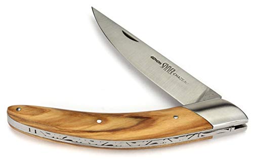 Goyon-Chazeau Thiers Taschenmesser - 12 cm Modell Styl'ver - Griffschalen Olive - Klinge 12C27 Sandvik Stahl - Messer Frankreich von Goyon-Chazeau