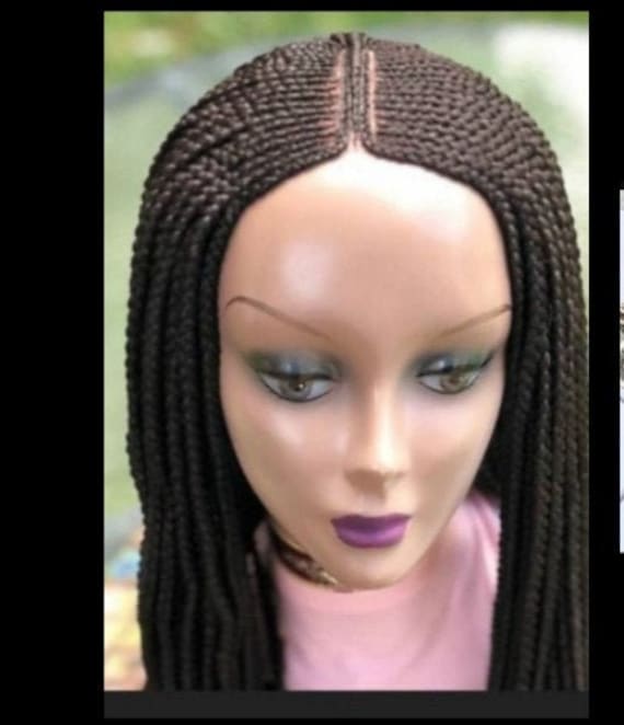 Geflochtene Perücke, Ghana-Perücke Am Verschluss, Spitzenperücke, Zöpfe, Schwarze Frauen, Cornrows, Limonade Twists, French Ghana-Zöpfe von GozellasCreations