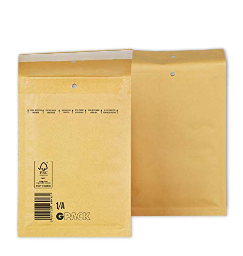 600 Luftpolsterumschläge 120 x 175 mm | Luftpolstertasche A1 | braune Versandtasche DIN A6 | verschiedene Mengen wählbar 600 Luftpolsterumschläge 120 x 175 mm | Luftpolstertasche A1 | braune Versandtasche DIN A6 | verschiedene Mengen wählbar von Gpack