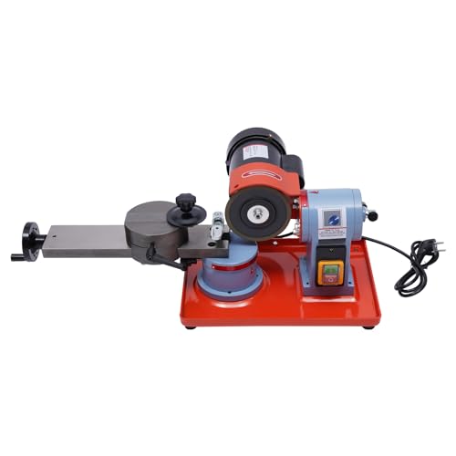 250W Sägeblattschärfgerät Kupfermotor 2850 U/min 80-700 mm Arbeitsdurchmesser Kreissägeblattschärfer mit 5 Sägezentrierungen Schärfmaschine Schärfgerät für Sägeblätter Kunststoff von Gqouur