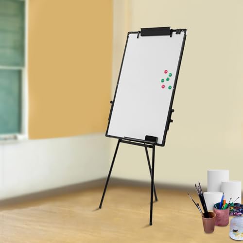 Magnetisches Whiteboard Staffelei 61× 91.4 cm 0.97–1.58M Höhenverstellbar Tragbares Trocken Abwischbares Board mit 6 Magnete und 1 Radiergummi und 1 Whiteboard-Stift für Schule Büro und Zuhause Magnetisches Whiteboard Staffelei 61× 91.4 cm 0.97–1.58M Höhenverstellbar Tragbares Trocken Abwischbares Board mit 6 Magnete und 1 Radiergummi und 1 Whiteboard-Stift für Schule Büro und Zuhause von Gqouur