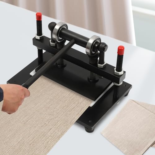 Manuelle Leder Schneidemaschine manuelle Stanzmaschine 0-100MM Verarbeitungsdicke Druck-Hub 15mm Vorschubbreite 31CM Prägemaschine für Leder Stoffe Silikon Manuelle Leder Schneidemaschine manuelle Stanzmaschine 0-100MM Verarbeitungsdicke Druck-Hub 15mm Vorschubbreite 31CM Prägemaschine für Leder Stoffe Silikon von Gqouur