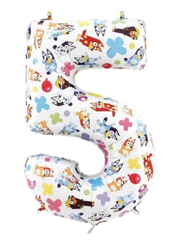26In Bluey Number 5 Foil Balloon 26In Bluey Number 5 Foil Balloon von Grabo