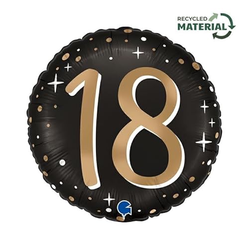 ABC18 Folienballon Sparkling 18 | 45cm ABC18 Folienballon Sparkling 18 | 45cm von Grabo