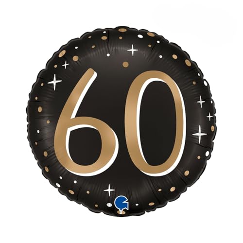 ABC18 Folienballon "Sparkling Black" | Ø46cm #60 von Grabo