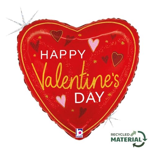 ABC18 Herz "Happy Valentine's Day" 46 cm | Rot von Grabo