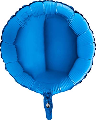 Grabo 18100B-P Luftballon, rund, Durchmesser 45,7 cm, Blau, Einheitsgröße von Grabo