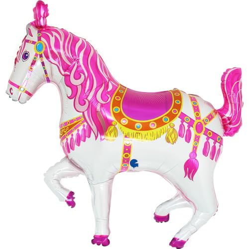 Grabo 37" Shape Folienballon Zirkuspferd Pink | 94cm von Grabo