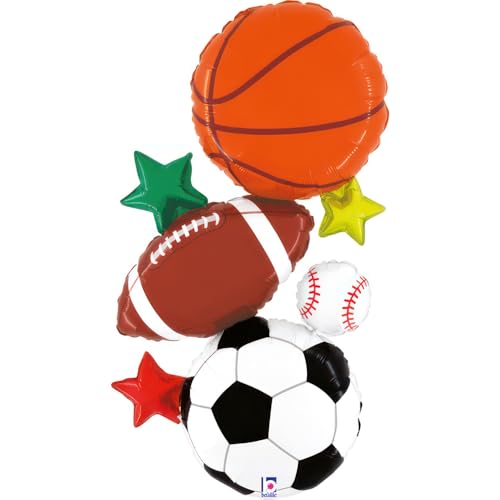 Grabo ABC Folienballon Multi-Sports Stacker | 49 x 94 cm von Grabo