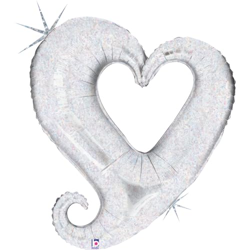 Grabo ABC Shape Herz mit Loch 94 cm | Silber von Grabo