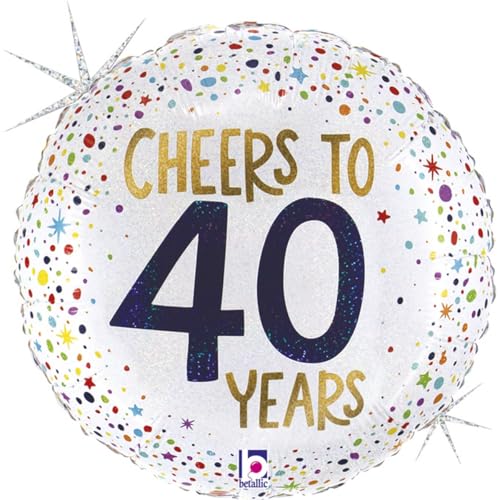 Grabo ABC18 Folienballon Cheers to 40 Years | 45cm von Grabo
