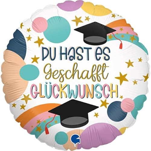 Grabo ABC18 Folienballon Du hast es geschafft | 45cm von Grabo