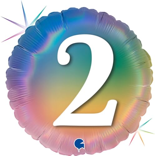 Grabo ABC18 Folienballon Happy 2 Colourful Rainbow | 45cm von Grabo