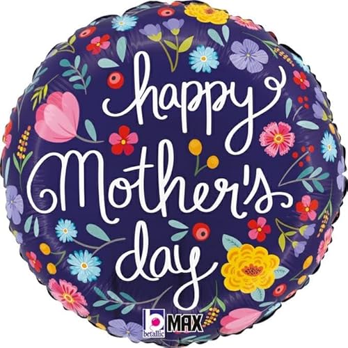 Grabo ABC18 Folienballon Mother`s Day Folk Floral | 45cm von Grabo