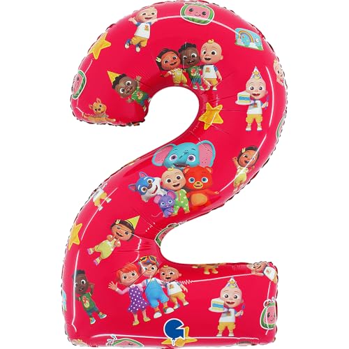 Grabo Coco Melon Folienballon Zahl 2, 66 cm von Grabo
