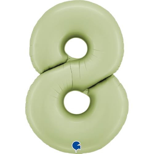 XXL Riesen Zahlen Folienballon 102 cm (40") Matte Farben – Perfekte Deko für Geburtstage, Jubiläen & Feiern – Happy Birthday Party-Highlight - für Helium und Luft! Wiederverwendbar! (Satin Olive, 8) XXL Riesen Zahlen Folienballon 102 cm (40") Matte Farben – Perfekte Deko für Geburtstage, Jubiläen & Feiern – Happy Birthday Party-Highlight - für Helium und Luft! Wiederverwendbar! (Satin Olive, 8) von Grabo