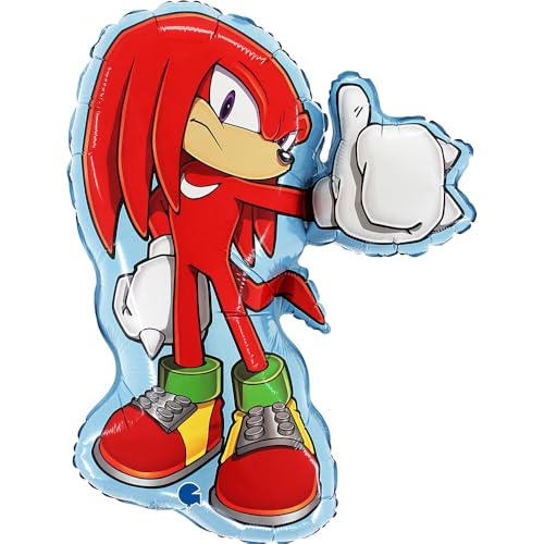 Grabo Sonic-Knuckles Ballon. Ballon für Kinderfeste in Form von Knuckles, aus Folie mit Röhrchen zum Aufblasen. Bunte Ballons, hergestellt in Italien, 50x54 cm Grabo Sonic-Knuckles Ballon. Ballon für Kinderfeste in Form von Knuckles, aus Folie mit Röhrchen zum Aufblasen. Bunte Ballons, hergestellt in Italien, 50x54 cm von Grabo