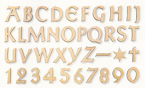 Grabschmuck-aus-Bronze Bronze Grabsteinbuchstaben Urnenschrift Schriftzüge Klassisch Braun Medium (60 cm x 90 cm) Wandmontage von Grabschmuck-aus-Bronze