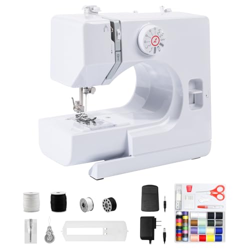 GraceGlow Nähmaschine für Anfänger & Kinder, Kleine nähmaschinen Mit 12 Stichprogrammen, Mini Sewing Machine Tragbare Elektrische Nähmaschine mit LED-Licht, Fußpedal & Nähset GraceGlow Nähmaschine für Anfänger & Kinder, Kleine nähmaschinen Mit 12 Stichprogrammen, Mini Sewing Machine Tragbare Elektrische Nähmaschine mit LED-Licht, Fußpedal & Nähset von GraceGlow