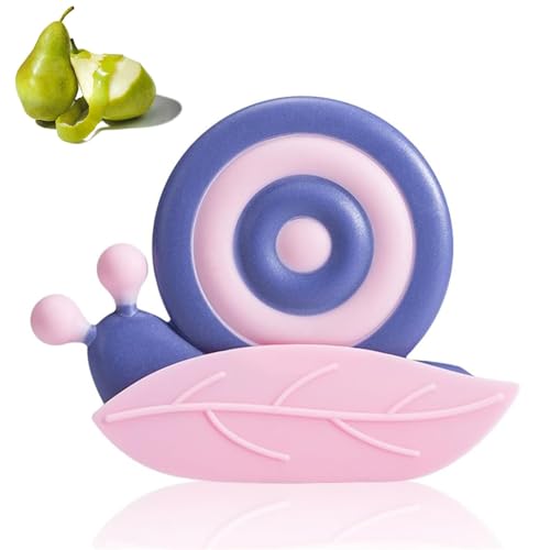 Sparschäler - Schnecke Keramik Schälmesser,Tragbarer Obstschäler,Kartoffelschäler,Gemüseschäler, Spargelschäler, Zirkoniumdioxid-Keramik,mit Schäler Rutschfesten Griff-Lila von Graceever