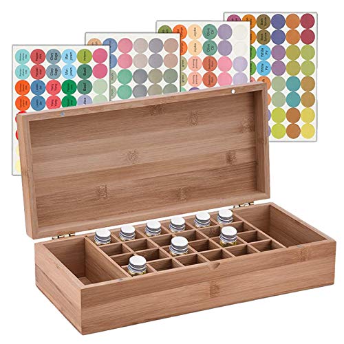 Gracelaza 26 Slots Ätherisches Öl Box aus Bambus - Bietet Platz für 5 10 15 ml ätherisches Öl-Flaschen - Ideales Aufbewahrungsbox Organisator für Ätherische Öle und Duftöle #3 Gracelaza 26 Slots Ätherisches Öl Box aus Bambus - Bietet Platz für 5 10 15 ml ätherisches Öl-Flaschen - Ideales Aufbewahrungsbox Organisator für Ätherische Öle und Duftöle #3 von Gracelaza