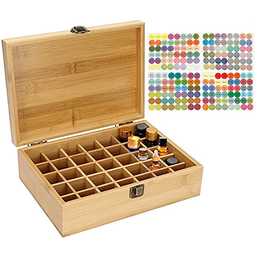 Gracelaza 35 Slots Ätherisches Öl Box aus Bambus - Ideales Aufbewahrungsbox Organisator für Ätherische Öle und Duftöle Gracelaza 35 Slots Ätherisches Öl Box aus Bambus - Ideales Aufbewahrungsbox Organisator für Ätherische Öle und Duftöle von Gracelaza