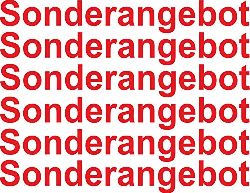 Sonderangebot - Aufkleber 4cm Hoch - in Rot - 6 Schriftzüge Sonderpreis AUFKLEBER - Selbstklebende Buchstaben - Ideal für den Außenbereich da Wasser und Wetterfest Sonderangebot - Aufkleber 4cm Hoch - in Rot - 6 Schriftzüge Sonderpreis AUFKLEBER - Selbstklebende Buchstaben - Ideal für den Außenbereich da Wasser und Wetterfest von Gradert-Elektronik