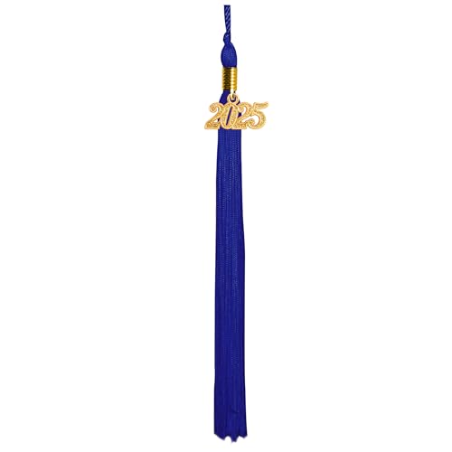 GraduatePro 23cm Abschluss Quaste 2025 mit Gold Jahreszahl Anhänger für Graduate Bachelor Master Doktorhut Königsblau GraduatePro 23cm Abschluss Quaste 2025 mit Gold Jahreszahl Anhänger für Graduate Bachelor Master Doktorhut Königsblau von GraduatePro